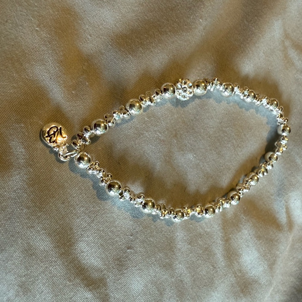 Vera Bradley Elegant Silver Beaded Bracelet
